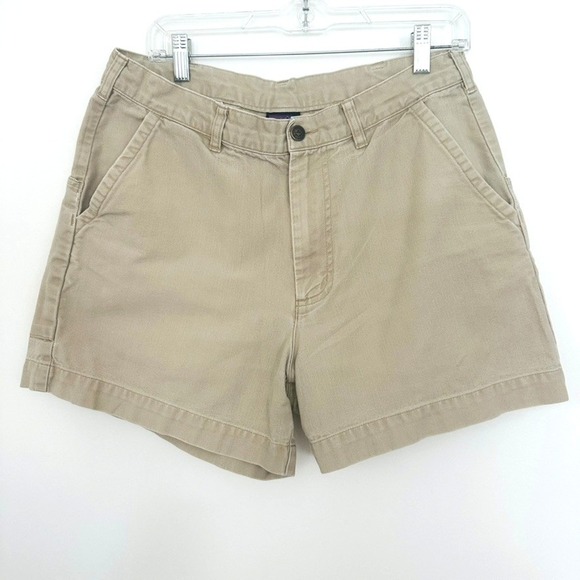 Patagonia Stand Up Shorts Mens 34 Khaki 5" Inseam Cotton Canvas 2011 - Picture 2 of 10
